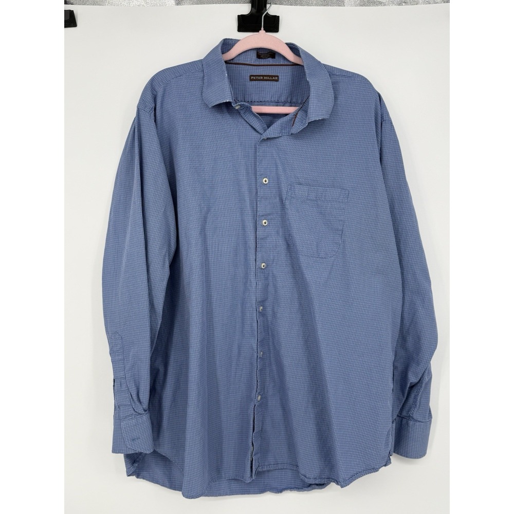 Peter Millar Collection Men's Blue Button Down Size XXL
